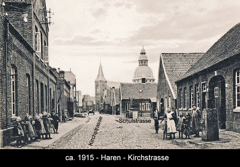 Kirchstrasse 1915 beschriftet