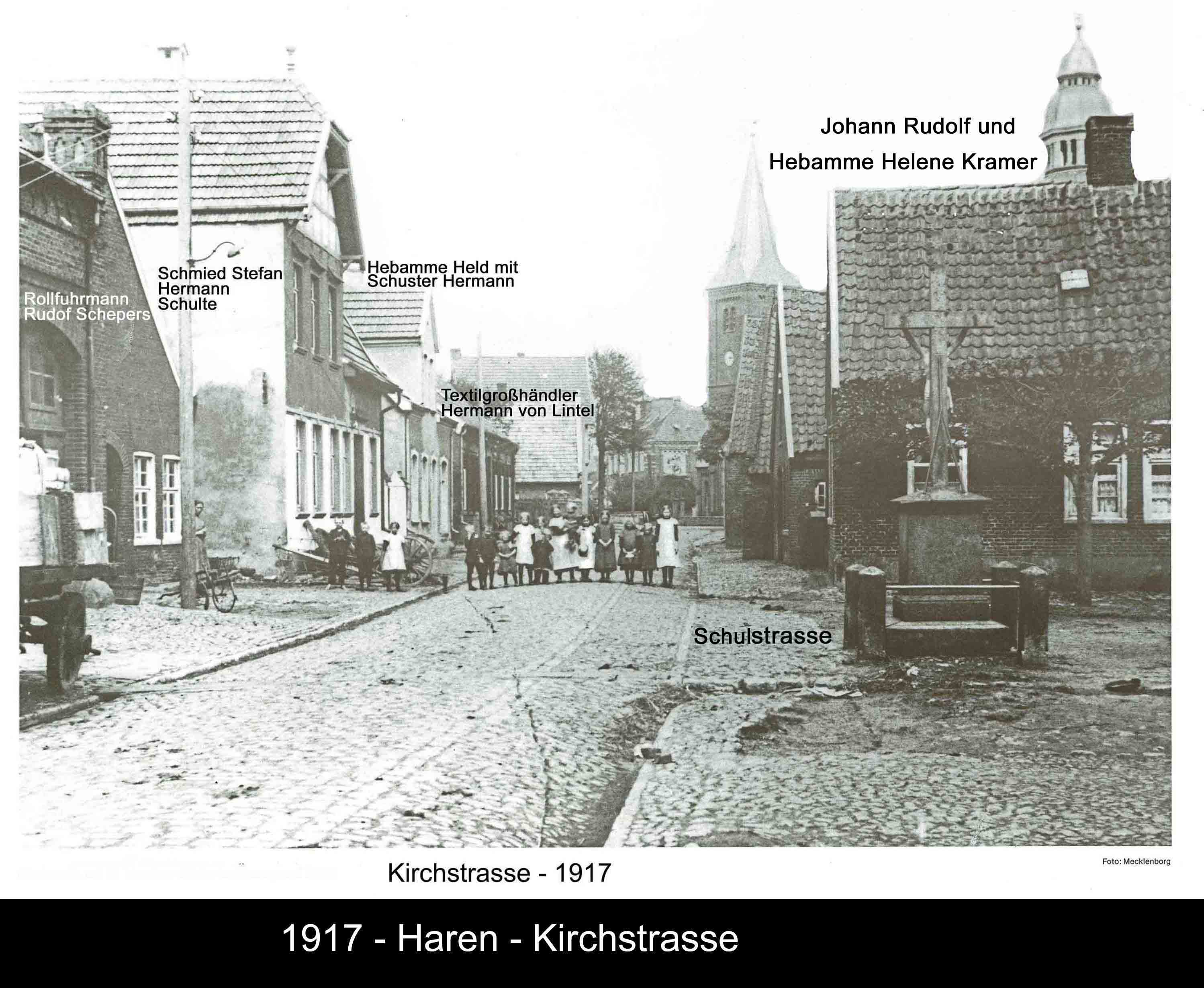 Kirchstrasse N17 1917 1 beschriftet